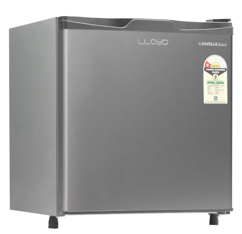 Image of Lloyd Mini Refrigerator with Freezer, 48 L, 1 Star, Direct Cool (Grey Metalic, GLDE061NMGCF)