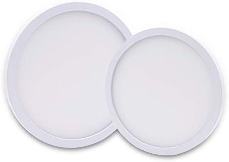 Ceiling Lights, Light Fittings Ceilings Ceiling Light 13W 18W 24W Round Panel Light Down Light Surface Mounted Ceiling Light(24W,WARM_AC 85 265V)