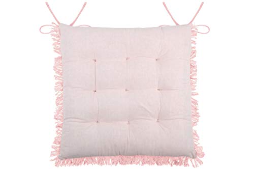 LOVELY CASA - Galette de chaise 40 x 40 cm - PRAGUE - Rose