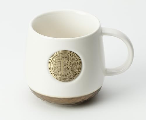 Crypto Bitcoin Coffee Mug, Ceramic Coffee Mug Cup, Digital Curren...