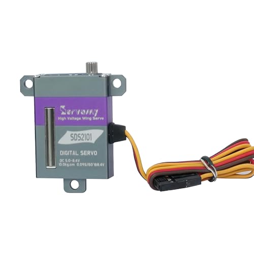 Servo micro aile 10kg à réponse rapide 0,08s avec pignons robustes