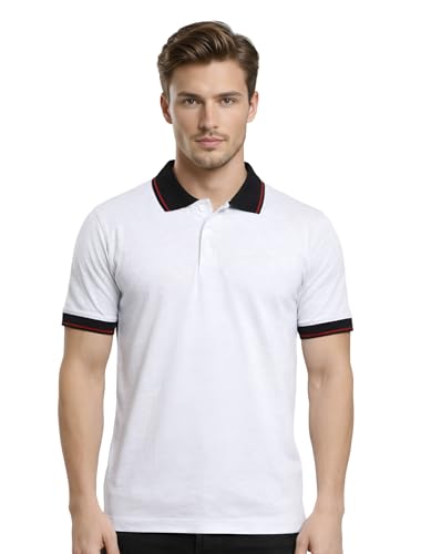 Image of Scott International Cotton Polo T Shirt | Collar Tshirts | Half Sleeves Plain T Shirt | T-Shirt |Tshirt for Men Stylish | Men's Tshirt