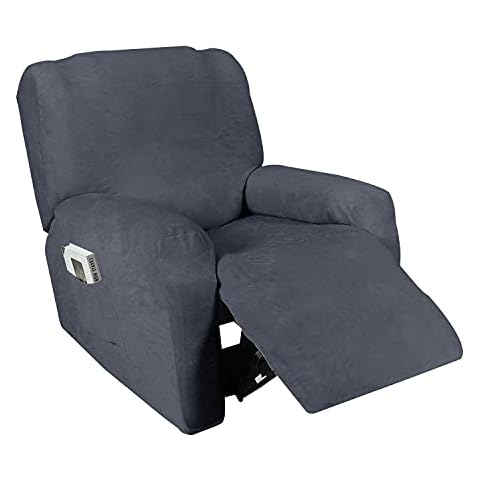 Golden Linens Recliner Slipcover Dark Grey Cover