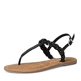 tamaris zehentrenner weiß blume Funktion: TOUCH-IT Tamaris Damen Sandaletten, Frauen Sandalen,TOUCHit-Fußbett,Strandschuhe,Sommersandalen,bequem,flach,Sommerschuhe,Black Glam,40 EU