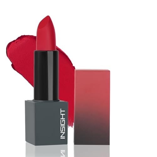 Image of INSIGHT Velvet Matte Lipstick (Eternal Love) | Long Lasting, Smudge-Proof & Non-Drying | Enriched with Cocoa Butter, Argan Oil & Vitamin E | Smooth Application, Bold Pigment - 3.8g