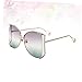 SHERCHPRY Fashion Metal Sunglasses Polarized Uv400 Women's Eyewear Trendy Style Glasses Grey Lens
