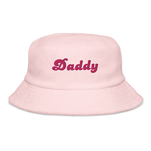 Daddy Bucket Hat Funny Trending Meme Hat Light Pink