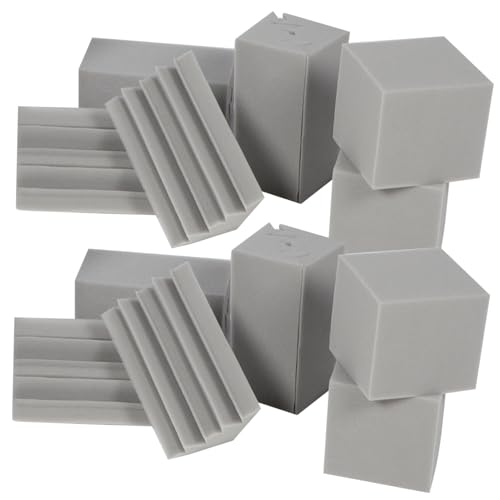 SUPVOX 16 piezas paneles acústicos de algodón absorbente de sonido de baja frecuencia para estudio en casa y atenuación de esquinas miniatura 1