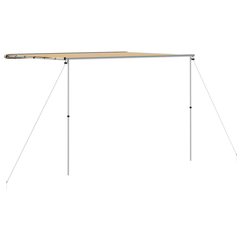 Wohnwagen-Markise 3x3x2,15 m Beige, Robuste Wohnmobil-Markise mit Aluminiumgestänge, Sonnendach und Schattenspender für Camping, Autoreisen und Outdoor-Feste