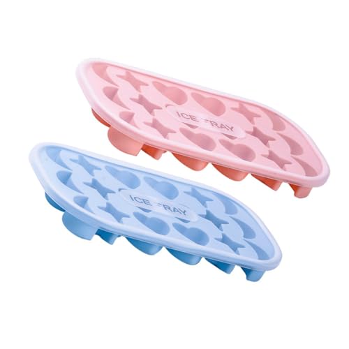 Set de 2 moldes de silicona para cubitos de hielo Gatuida