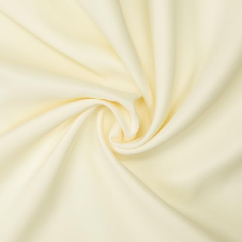 Image of Gee Di Moda Rectangle Tablecloth - 90 x 132 Inch Ivory Table Cloth for 6 Foot Tables with Floor-Length Drop - Heavy Duty Washable Fabric for Holiday Party, Dinner, Weddings & Baby Shower
