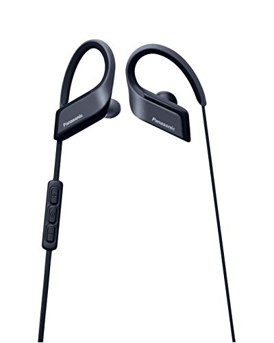 Preisvergleich Produktbild Panasonic Schwarz drahtlose Kopfhörer Bluetooth wasserdicht Sport mit einem Mikrofon Fernbedienung RP-BTS35-K