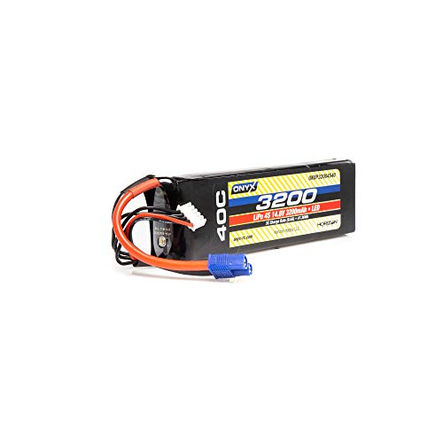 Onyx 14.8V 3200mAh 4S 40C LiPo Battery: EC3, ONXP32004S40