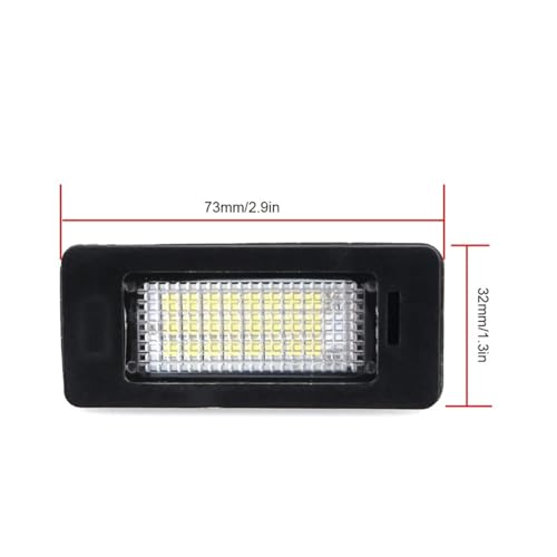 Luces matrícula LED para coche E90 E60 E39 E91 E92 E61 E70 E71 luz blanca 6000K 2