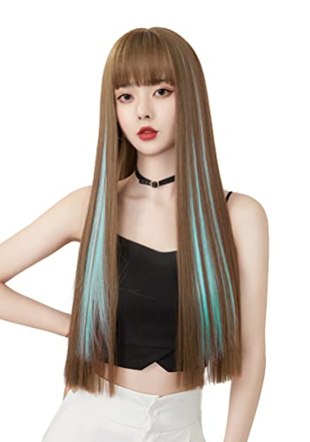 HARSW 10本セット ワンタッチ ストレート ポイント メッシュ エクステ カラー クリップ 単色 ぱっちん エクステンション