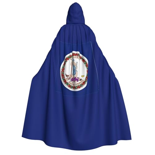 Cape à capuche drapeau Virginie pour réussir votre costume de bal