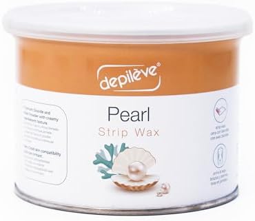 Depileve Hair Removal Wax - Pearl Rosin Full-Body Wax - Ideal for Dry, Flaking Skin - Soft and Gentle Waxing Pearls - Moisturizing Strip Wax - 14 oz