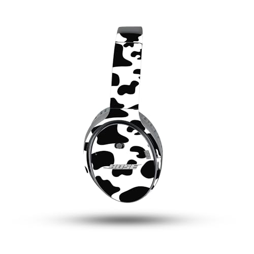 Image of MightySkins Skin Compatible with Bose QuietComfort 35 II Headphones - Cow Print | Protective, Durable, and Unique Vinyl Decal wrap Cover | Easy to Apply, Remove, and Change Styles