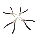 ABN Internal External Snap Ring Pliers Set - 7 IN Circlip Pliers with .067 IN Tips, 4 Piece Retaining Ring Pliers Set