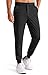 Libin Pantaloni da Golf da Uomo Elasticizzati Slim Fit Jogging Pants Sportivi Abito Pantaloni Lunghi Jogger Tessuto Pants con Tasche, Nero L