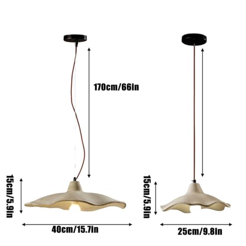 Suspension en pierre réglable pour éclairer une grande table - 3