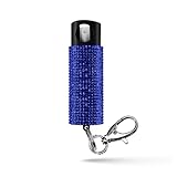 Guard Dog Security Bling it On Pepper Spray Keychain with Safety Twist Top Mini and Easy Carry Lightweight and Fashionable Maximum Police Strength OC Spray 16 Feet Range 0.5 fl oz