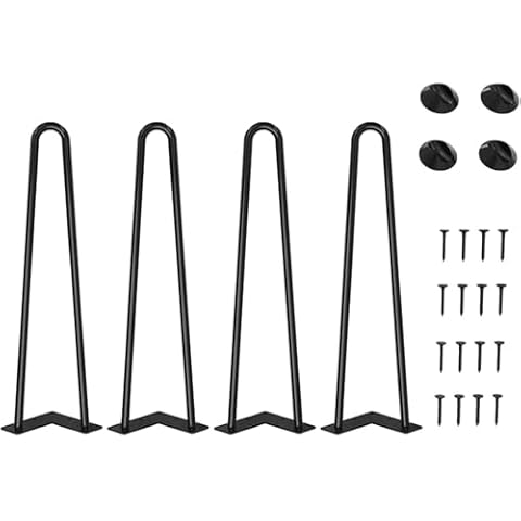 WINSOON 41cm Hairpin Table Legs Set Cover