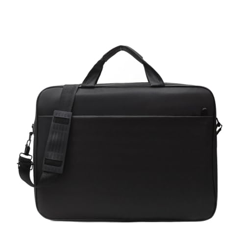 Bolso portátil para laptop de 17 pulgadas en nylon negro miniatura 1