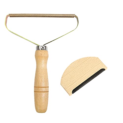 Portable Lint Remover & Fuzz Shaver, 1PCS Manual Brush, Cashmere Comb & Sweater Shaver, Double Sided
