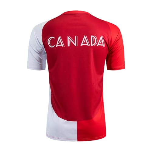 Berrycat Men's Canada Fan Soccer Jersey - 2026 International Football Shirt, Maple Leaf Graphic Retro Streetwear Top — view 4