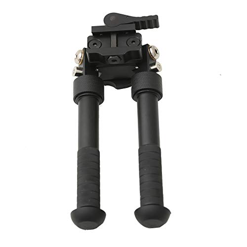HONESTILLÂ Hunting Rifle Bipod Can Be Tilted 360 Degrees,V8 Bipod-Contraction Tactical Stretch Feet Stand Bipod Shooting Sticks for Hunting (Black)