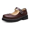 Mary Jane for Women Gothic Oxford Shoes – Flat Shoes, Ankle Tied, Round Toe for Casual Dresses, Work, and Campus
