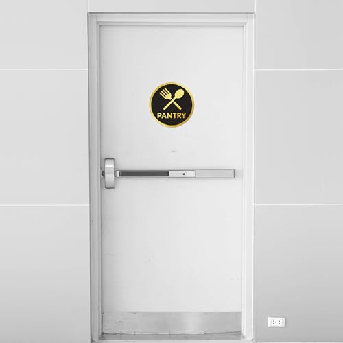 Image of Rousrie Pantry Stickers For Glass Doors (Size: 6 Inch) For Office, Stores, Cafe, Hotel, Restaurant, Business & Shop, Self-Adhesive, Acrylic Signage (Design 1)