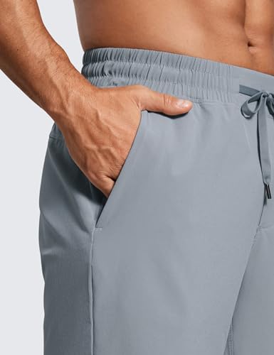Image of CRZ YOGA Linerless Workout Shorts 7'' | Lightweight, Quick Dry, Running, Pockets, for Men