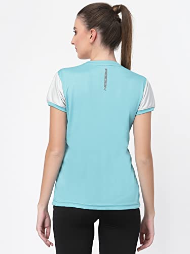 Image of UZARUS Women's Dry Fit Workout Top Sports Gym T-Shirt