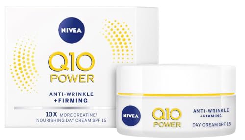 NIVEA Q10 Power Daily Face Cream 50 ml Bundle of 3 Anti‑Aging Formula with Coenzyme Q10 and Creatine for Everyday Use, Daily Facial Moisturizing Cream for Normal Skin image 2