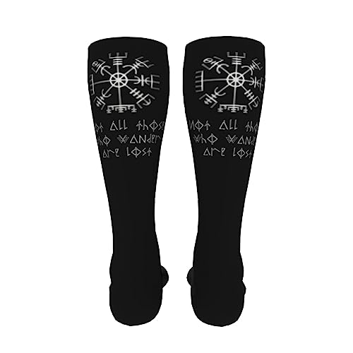 Not All Those Who Wander Are Lost Knee High Socks For Women Long Tube Socks Athletic Compression Socks Unisex High Socks Girls4