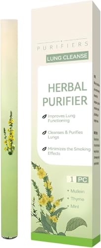 Penna diffusore di erbe, inalatore di verbasco per purificare i polmoni, migliorare la respirazione, rinfrescare l'aria, riposare, rilassarsi e combattere l'ansia, per la pulizia dei polmoni