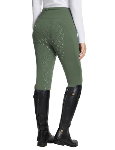 Baleaf Pantalones Térmicos De Equitación Para Mujer, Con Forro Polar, Bolsillos Traseros, Verde, L Baleaf Pantalones Térmicos De Equitación Para Mujer, Con Forro Polar, Bolsillos Traseros, Verde, L