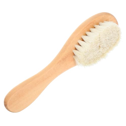 ERINGOGO Wäschebürste mit Weichen Ziegenhaaren für Empfindliche Stoffe Schonende Fleckenentfernung Kleidung Strickwaren und Leinen Langlebige Reinigungshilfe für Sanfte Textilpflege