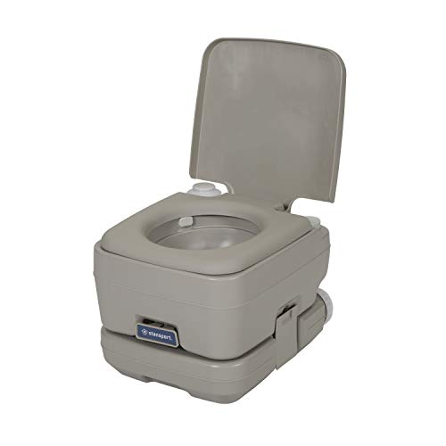 Stansport 273-1010-10-STA 273-1010-10 Easy-Potty Portable Toilet, 10L,Grey