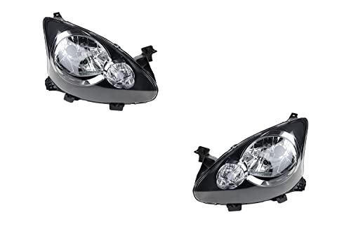 Johns, Kit de phares adapté pour Toyota Aygo, phares B10 07/05- ensemble H4 gauche & droite