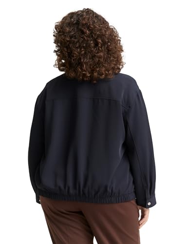 Blazer grande taille 52 TOM TAILOR extensible et confortable en Lunar Eclipse - 4