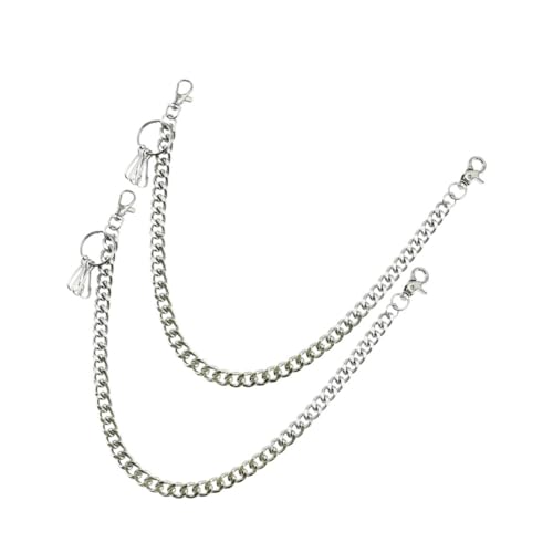TOVINANNA Hip Hop Jeans Chain Waist Belt 45cm Metal Trousers Chain for Dance Gothic Punk Fashion Accessory