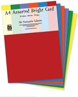 Pack of 30 A4 Bumper Variety Assorted Colours Sheet Cards 230 Mic 160 Gsm Arts Crafts