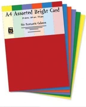 Shop Inc Assorted Pack Of 60 A4 Bumper Variety Colours Sheet Cards 230 Mic 160 Gsm Arts Crafts