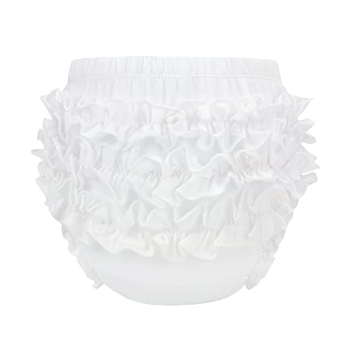 Durio Baby Bloomers for Toddler Girls Ruffle Diaper Covers for Girls Cute Cotton Baby Girl Shorts