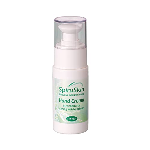 Sanatur SpiruSkin Hand Cream - crema innovadora para manos, adecuada para todo tipo de piel, 50 ml.
