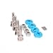 RCAWD Convertsion Set to 1/10 On-Road Racing Wheel Set for Rc Hobby Model Car 1/18 Wltoys A959 A969 A979 K929 4Pcs(Blue)