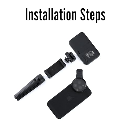 Image of 120 Led Tattoo Light Kit Tattoo Equipment and Supplies Remove Glare Tattoo Photography Video Lights with Clip with LED Beads and CPL Filter Lens for Taking Tattoo Photos